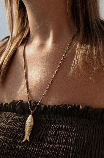 SARDINE LONG NECKLACE